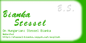 bianka stessel business card